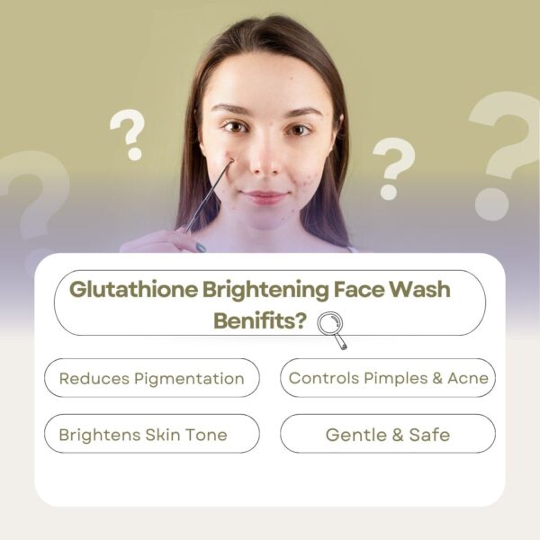 Wise & Secrets – Glutathione Brightening Face Wash (100g)
